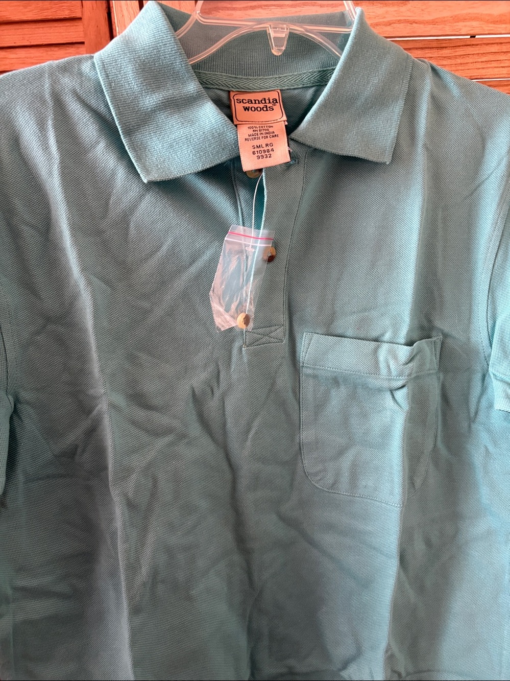 Scandia Woods Short-Sleeve Polo with Chest Pocket NWOT Small